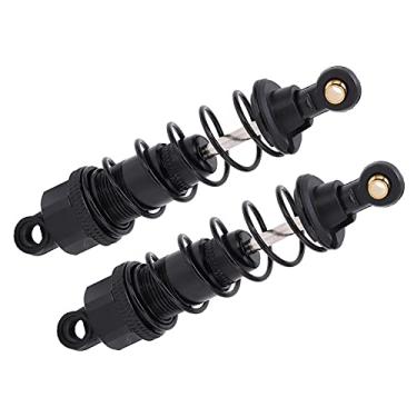 Imagem de aqxreight 2pcs 82mm RC Amortecedor de Carro Liga de Alumínio Peças de Atualização de Carro de Controle Remoto para TAMIYA CC01 Series CC02Azul Resistente a Danos Fácil Durável Liga de Lata é (Cor