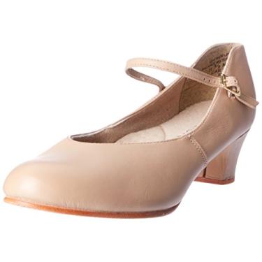 Imagem de Capezio Sapatos de dança femininos juvenis, sapatos de dança profissionais adequados para muitos estilos de dança, sapatos de dança confortáveis e de suporte, Caramel, 11.5 Wide