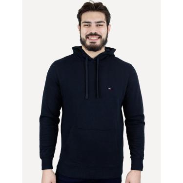 Imagem de Moletom Tommy Hilfiger Masculino Essential Terry Hoody Azul Marinho Tamanho:GG-Masculino
