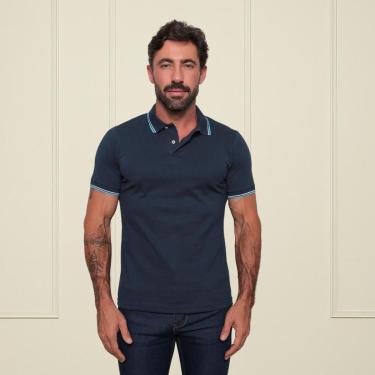 Imagem de Camisa Polo Masculina Sky Surf Manga Curta Lisa Gola com Botão Camiseta-Masculino