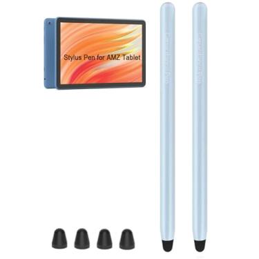 Imagem de JVIQ AMZ Fire Tablet Stylus Pen para AMZ Fire Max 11, Fire HD 10 Stylus Pen, Fire HD 10 Kids Pro, Fire HD 8, tablets infantis, tela sensível ao toque (verde x 2)