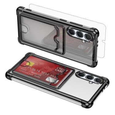 Imagem de Asuwish Capa de celular para Samsung Galaxy S21 5G 6,2 polegadas com protetor de tela de vidro temperado e resistente à prova de choque híbrido suporte para cartão acessórios S 21 21S G5 feminino