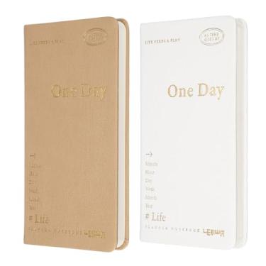 Imagem de PATIKIL Caderno planejador, 2 peças, 18 x 9,7 cm, 96 folhas, bolso diário sem data, para fazer agenda, diário, semanal, para escritório, casa, estudo, trabalho, gerenciamento de hábitos, rastreador de