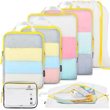 Imagem de Cubos de embalagem PFEYRPK Travel Organizer 7 Set Mesh