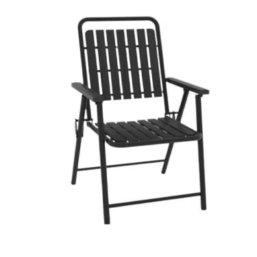 Imagem de Cadeira dobrável de metal para lazer, multifuncional, dobrável, portátil, cadeira de jardim, cadeira de praia, cadeira de pesca, cadeira de acampamento, adequada para uso interno e externo ou