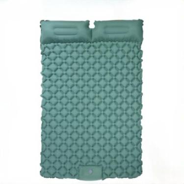 Imagem de Colchão Inflável Automático de Casal com Travesseiro - Dimensões 190x120x5cm, Portátil para Acampamento e Casa, Sleeping Pad Confortável (190 * 120 * 5cm)