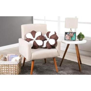 Imagem de Conjunto de almofadas luxuosas com estampa floral azul, perfeito para decorar camas, sofás e cadeiras - requintado(MARROM)