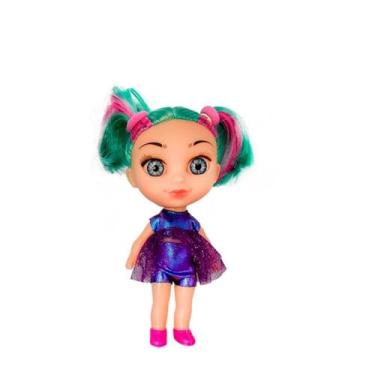 Imagem de Kit com 2 Bonecas Blogueira Vicky com Acessórios, 18cm, Inclui Tripé, Celular, Câmera Fotográfica, Óculos e Suporte