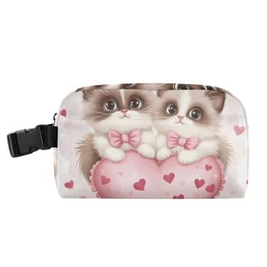 Imagem de TSENQUE Lancheira personalizada com estampa de gato fofo para mulheres, meninas, lancheira masculina e infantil, lancheira para trabalho, macia, animal, floral, comida, térmica, isolada para meninos