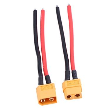 Imagem de Generic Boa Propriedade de Isolamento Elétrico Cabo Macho XT60, Cabo Conector XT60 Com Jaqueta de Silicone, Longa Vida útil para Aplicação de Alta Potência na Maioria das Configurações de Carregamento