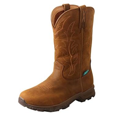 Imagem de Twisted X Bota feminina de trilha bico D 25,4 cm, Marrom, 39