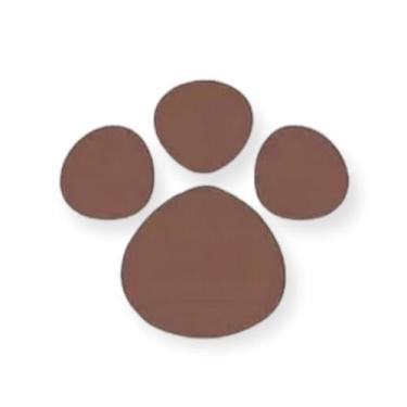Imagem de Etiquetas Adesivas Patinhas Marrom Cromus c/24 un 