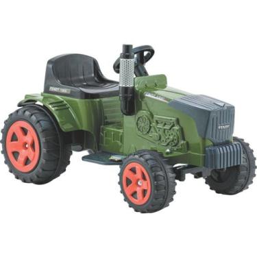 Imagem de Trator Eletrico Infantil Biemme Fendt 6V 35kg Verde Buzina