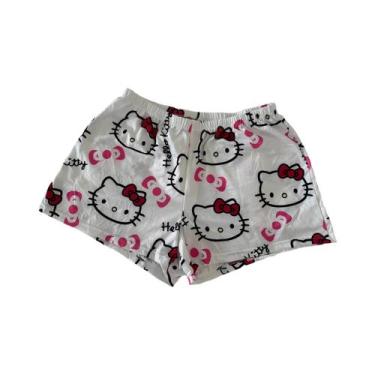 Imagem de Shorts Esportivos Unissex Hello Kitty De Inverno Confortáveis E Casuai