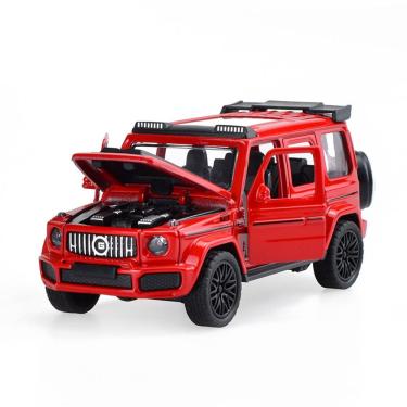 Imagem de Carro de brinquedo Mercedes-Benz G-Class escala 1:32 com portas de abertura vermelhas