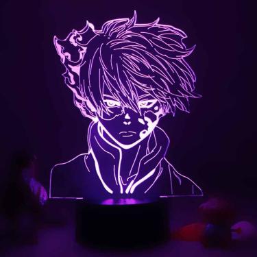 Imagem de Estatueta de luz noturna My Hero Academia Hawks 3D Anime