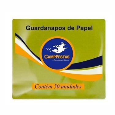 Imagem de Guardanapo de papel 19,5x22,5cm c/50 campfestas - Camp Festas, Amarelo