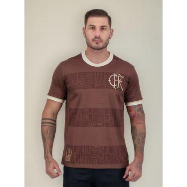 Imagem de Camisa Flamengo Identidade Marrom Masculina - NoBrand, Marrom, P