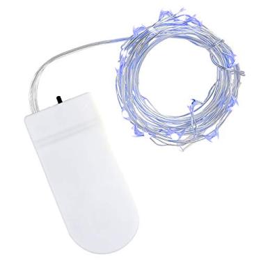 Imagem de Luzes de fita LED Fios Cobre Fada Operadas por Bateria Flexíveis Decorações para Interiores Férias Jardim e Festas