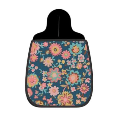 Imagem de Lixeira De Carro Organizador Lixinhocar Floral Boho Tons Terrosos