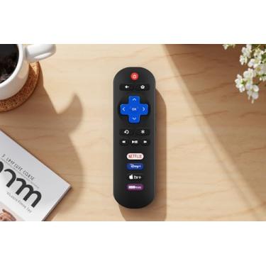 Imagem de Controle remoto de substituição universal para Smart TVs Roku LED/LCD/HD/4K/UHD