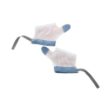 Imagem de Luvas Anti-Mordida Para Bebês 1 Par Proteção Para Mãos De Bebês E Cria