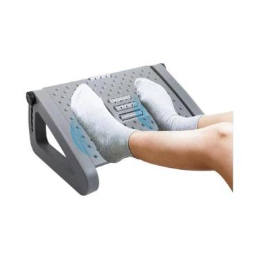 Imagem de Descanso Para Pés Ergonômico Com Rolos De Massagem Para Apoio Às Perna