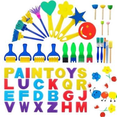 Imagem de Esponjas De Pintura Infantis - Ferramenta De Arte E Desenho Em Espuma | Pincel de Esponja Infantil | Para Meninas Meninos Casa Jardim de Infanca Berçario Aprendizagem Precoce Arte Artesanato