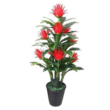 Imagem de Plantas falsas, planta artificial, árvore artificial em vaso, grande planta falsa compatível com interior, exterior, casa, jardim, escritório, decoração, plantas artificiais, interior externo, 170 cm