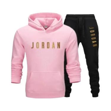 Imagem de Conjunto De Moletom Masculino De Lã Com Capuz Para Primavera - Calça E