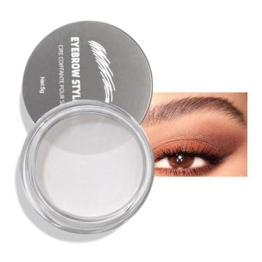 Imagem de Kit de sobrancelha, pomada de sobrancelha, paleta de contorno de sobrancelha com pincel de sobrancelha de ponta dupla, sobrancelhas naturais totalmente definidas, impermeável de longa duração, 01