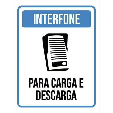 Imagem de Placa Sinalização - Interfone Carga Descarga Ml3782 36X46