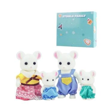 Imagem de Conjunto De Brinquedos De Animais Da Família Florestal Para Casa De Bo