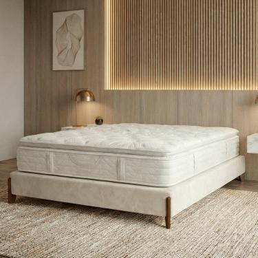 Imagem de Base Cama Box King Size 203cm Orgânica Thor Bouclê