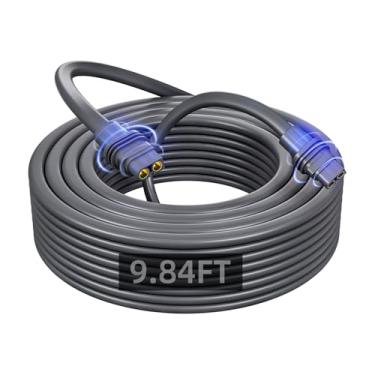 Imagem de Tarink Cabo carregador de painel solar geração 3, cabo de alimentação de conector DiN de 2 pinos à prova d'água de 4,5 m para roteador Starink, cabo de extensão externo para modelos de desempenho Hiah