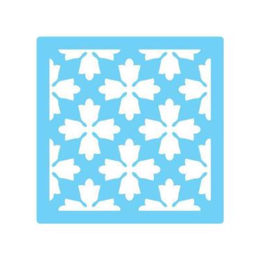 Imagem de Stencil De Parede Tamako Ladrilhos - 55 X 55Cm - Ref 422