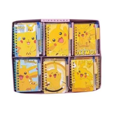 Imagem de Conjunto De Caderno E Caneta Pokémon Pikachu Para Meninas, Diário, Cai
