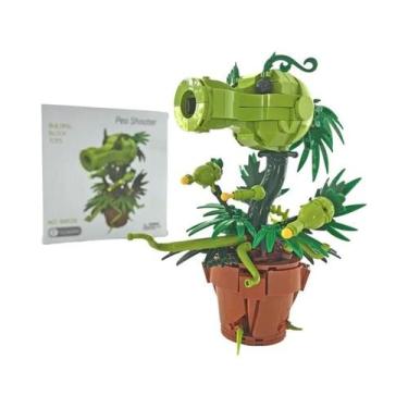 Imagem de Blocos De Montar Pea Shooter: Modelo De Plantas Bonsai, Personagem De 