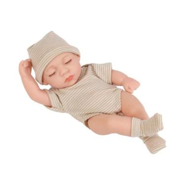 Imagem de Boneca Reborn De Vinil Macio À Prova d'Água De 20cm, Linda Mini Boneca