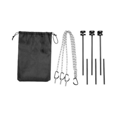 Imagem de Grelha Portátil Ajustável Para Churrasco Ao Ar Livre, Suporte Triangul