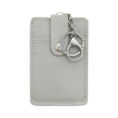 Imagem de Carteira Feminina Fina De Couro PU Com Janela Para Identificação E Bol