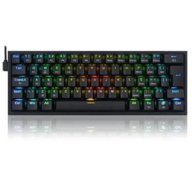 Imagem de Teclado Mecanico Gamer Redragon Fizz Pro, RGB, Switch Brown, Preto - K616-Rgb-B