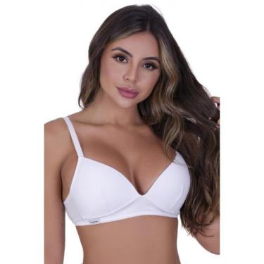 Imagem de Sutiã Conforto Bojo Soft de Algodão - Biografia da Moda, Branco, M