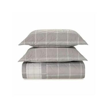 Imagem de Colcha Karsten King com 2 Porta Travesseiros Cetim 300 Fios Queiroz