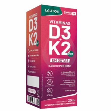 Imagem de Vitamina d3 + k2 em gotas 20ml - Lauton Nutrition