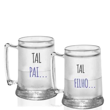 Imagem de Kit 2 Canecas Gel Personalizadas Para Dia Dos Pais Criativa