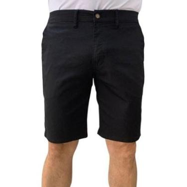 Imagem de Bermuda Ogochi Masculina Sarja Preta 3009015 - Preto 48-Masculino
