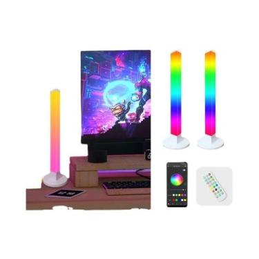 Imagem de Luminária De Chão LED RGB Inteligente De 150cm, Dimmable Com Controle 
