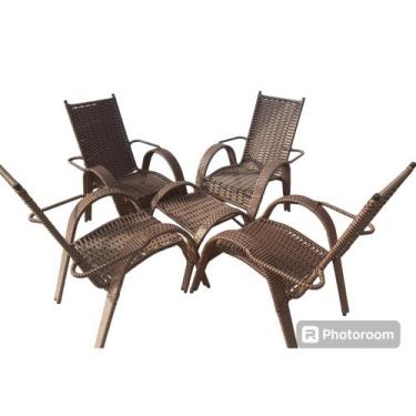 Imagem de Conjunto luxo fibra tropical - LAFELI CADEIRAS