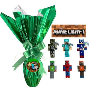 Imagem de Ovo De Pascoa Infantil Minecraft + 2 Boneco Surpresa - Dans distri